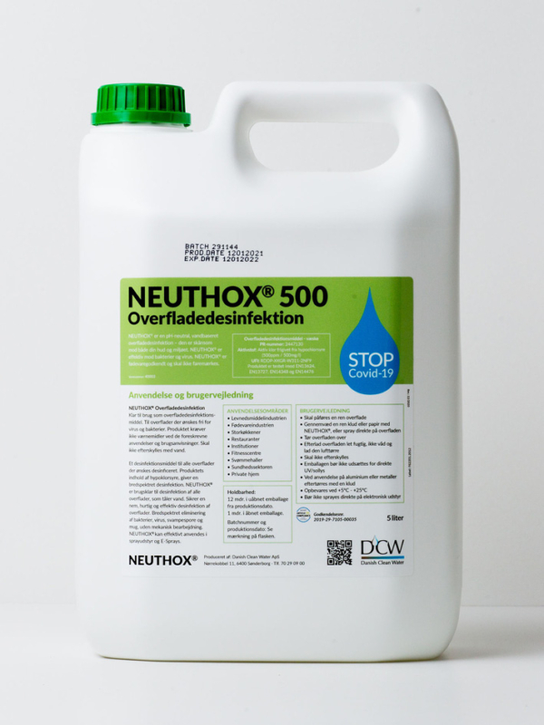 Overfladedesinfektion i dunk 5 liter - NEUTHOX - Image 2