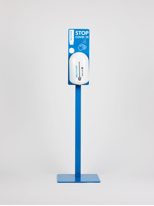 Hånddispenser 1 L hvid inkl. blå børne gulvstander - Image 2