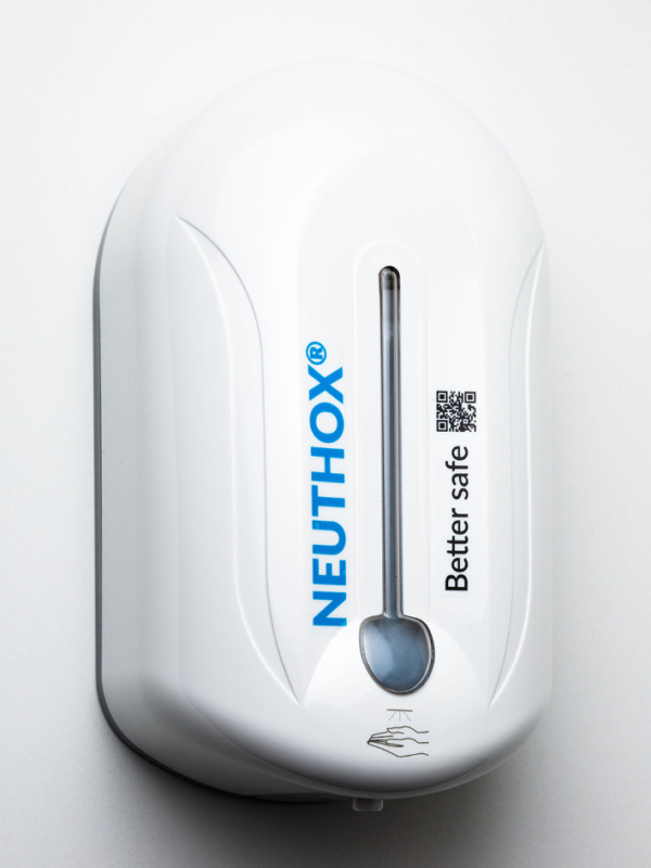 Hvid hånddispenser 1 L inkl. sort gulvstander - Image 3
